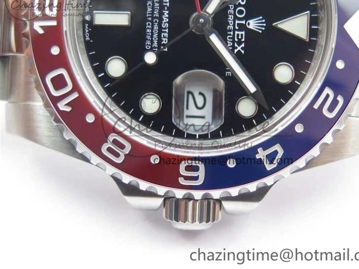 0407 Stylish GMT-Master II 126710 BLRO 904L BP Maker 1:1 Best Edition Black Dial On 904L Oyster Bracelet A3285 (Correct Hand Stack) 2521